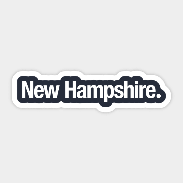 New Hampshire. Sticker by TheAllGoodCompany